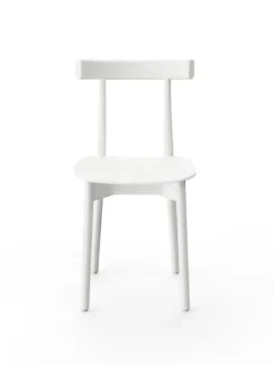 Skinny wooden chair, ash/white fra Nine