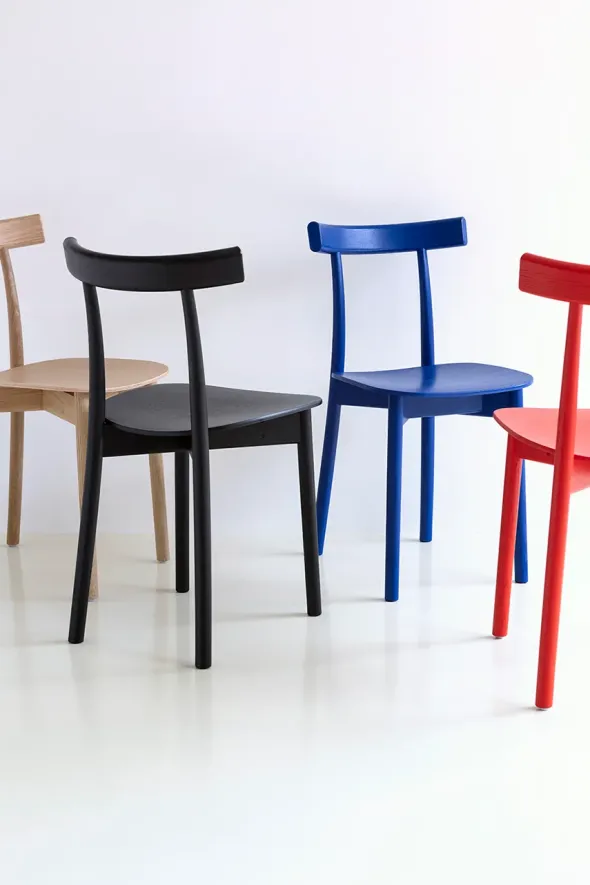 Skinny wooden chair, oak fra Nine