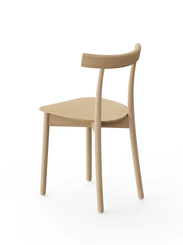Skinny wooden chair, oak fra Nine