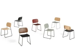 Soft Edge 50 Sled, polstret stol fra Hay