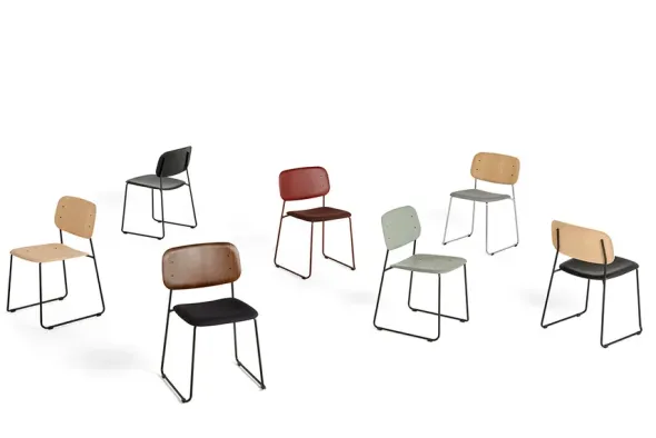 Soft Edge 50 Sled, polstret stol fra Hay