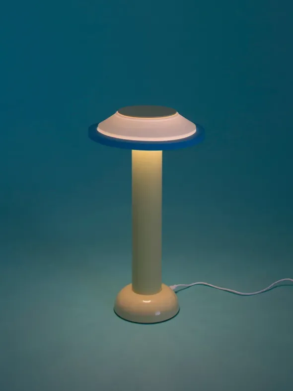 Sowden Light Portable Lamp PL2, yellow/white