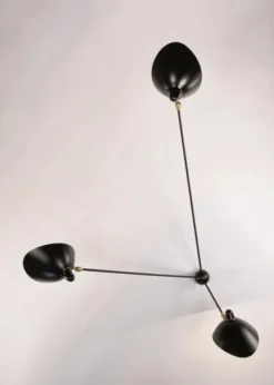 Spider Big Wall Lamp w/3 Fixed Arms af Serge Mouille