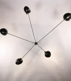 Spider Big Wall Lamp w/5 Fixed Arms af Serge Mouille