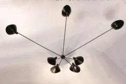 Spider Big Wall Lamp w/7 Fixed Arms af Serge Mouille