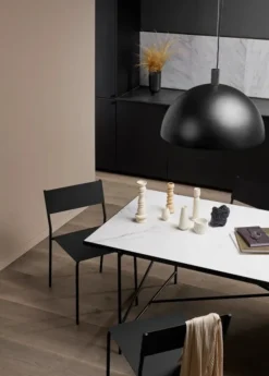 Spisebord 230, hvid marmor fra HANDVÄRK