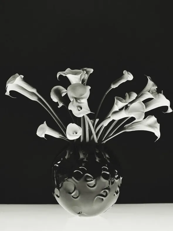 S.R. Vintage Vase Deco Black fra Louise Roe