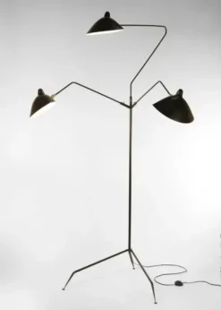Standing Lamp w/3 Heads/Arms af Serge Mouille