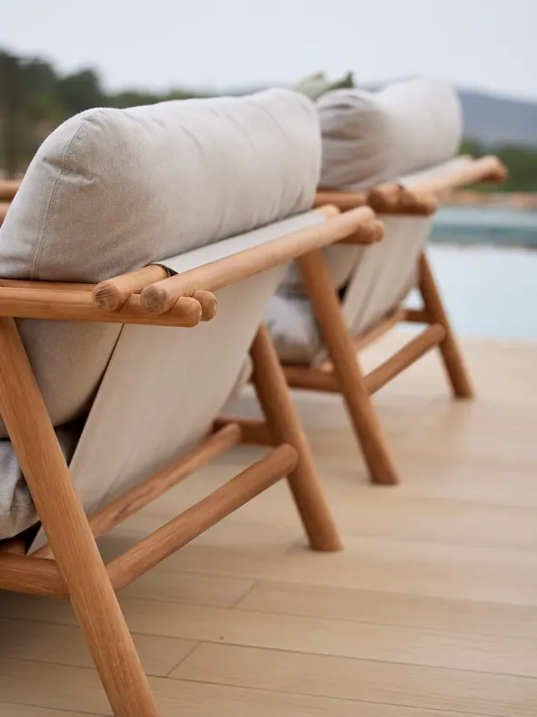 Sticks Loungestol, teak fra Cane-line