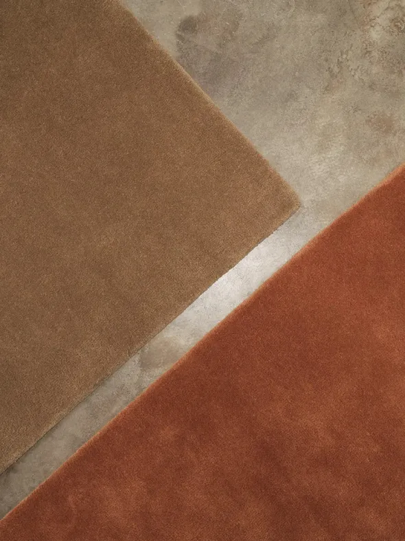 Stille Tufted Rug, red brown fra Ferm Living