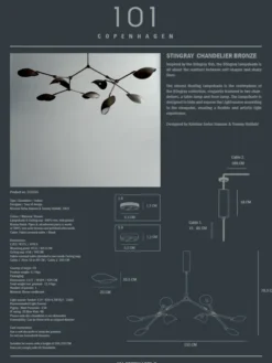 Stingray Chandelier fra 101 Copenhagen