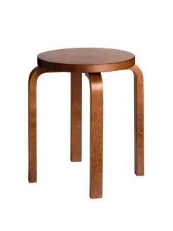 Stool E60, walnut stained fra Artek