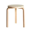 Stool 60, lakeret birk fra Artek