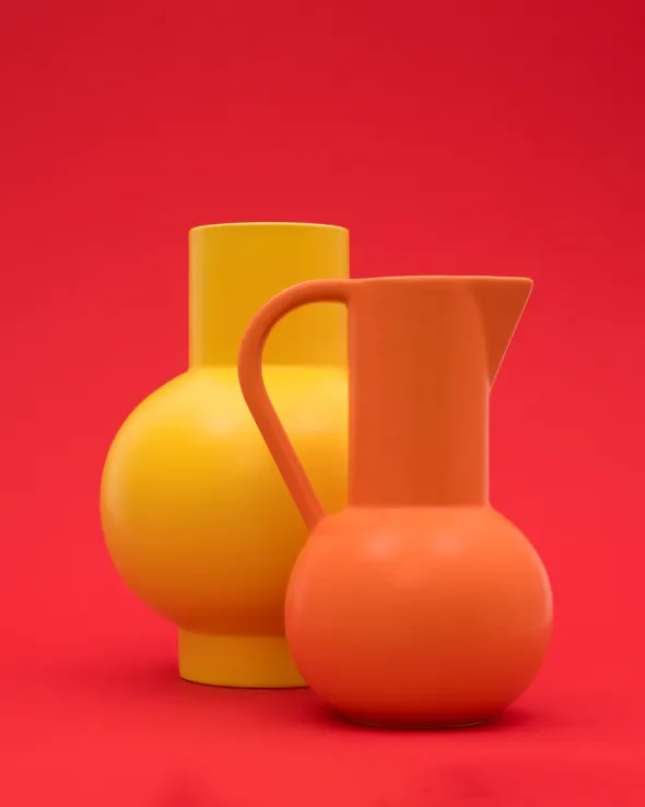 Strøm Kande, vibrant orange fra raawii