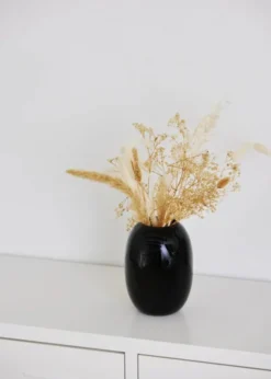 SUPER Vase fra Piet Hein (Sort/Opal)