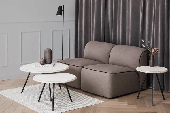 Tact Rug, off white fra Woud