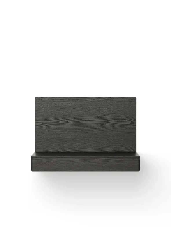 Tana Wall Mounted Desk, black stained oak fra New Works