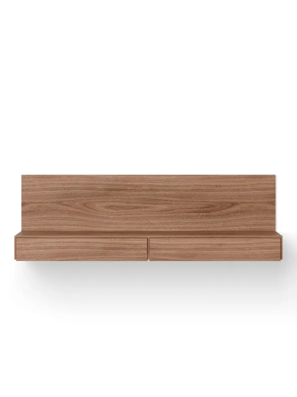 Tana Wall Mounted Media Module, walnut fra New Works