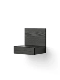 Tana Wall Mounted Nightstand, black stained oak fra New Works