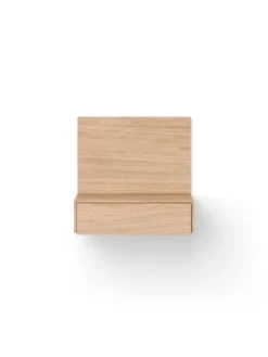 Tana Wall Mounted Nightstand, oak fra New Works
