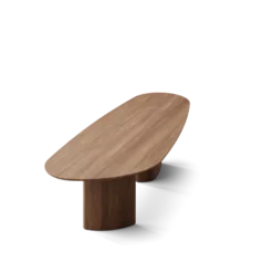 Tangent spisebord, rektangulær olieret valnød fra DK3