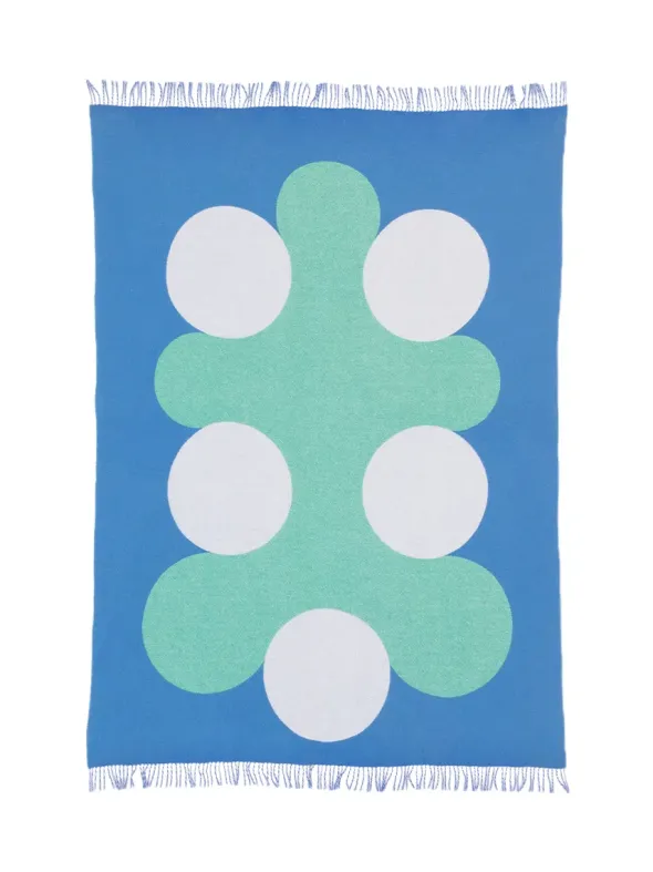 Teenagers from Mars Plaid, white/blue/leaf fra raawii