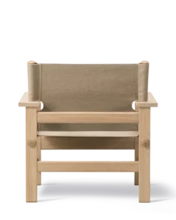 The Canvas Chair, lys olieret eg natur canvas af Børge Mogensen