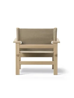 The Canvas Chair, sæbebehandlet eg natur canvas af Børge Mogensen