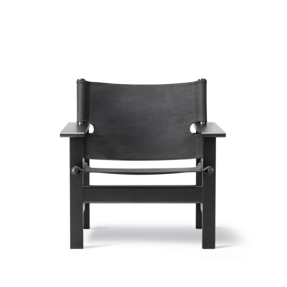 The Canvas Chair, sortlakeret eg sort canvas af Børge Mogensen