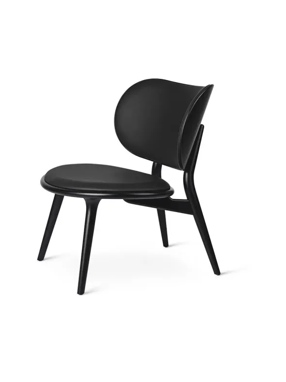 The Lounge Chair, sort bøg med sort læder fra Mater