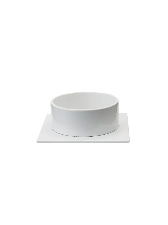 The Square lysestage Ø7 cm, hvid fra Kunstindustrien