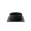 The Square lysestage Ø7 cm, sort fra Kunstindustrien