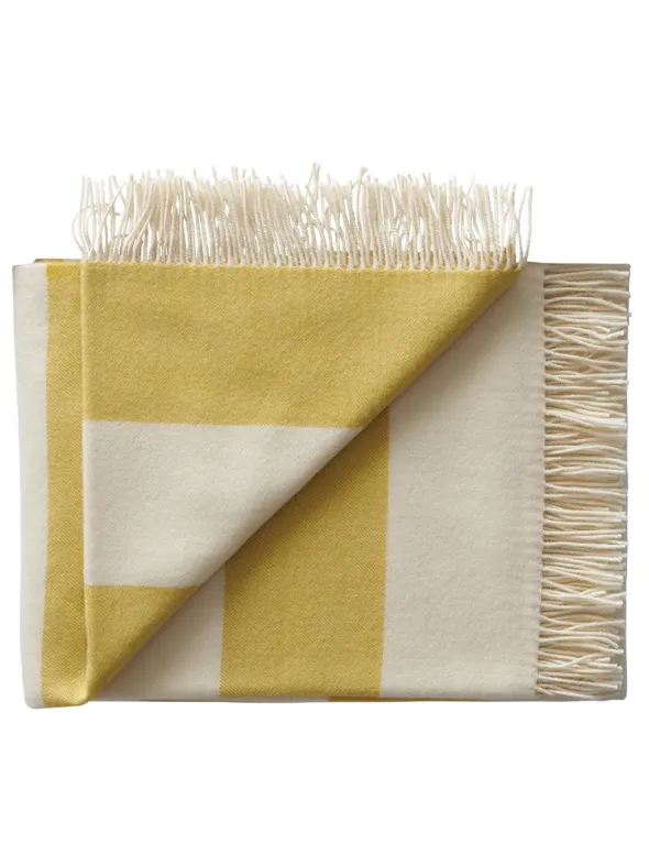 The Sweater Plaid, golden yellow fra Silkeborg Uldspinderi