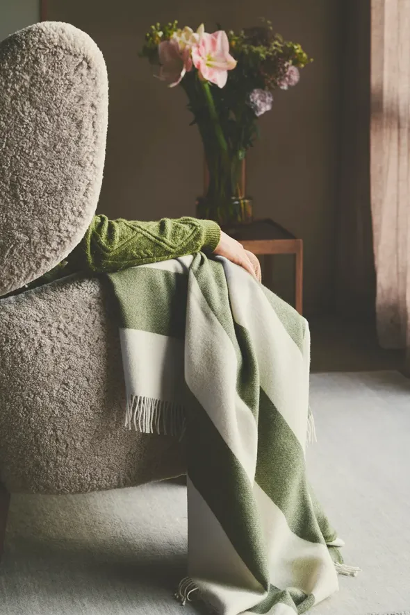 The Sweater Plaid, green fra Silkeborg Uldspinderi
