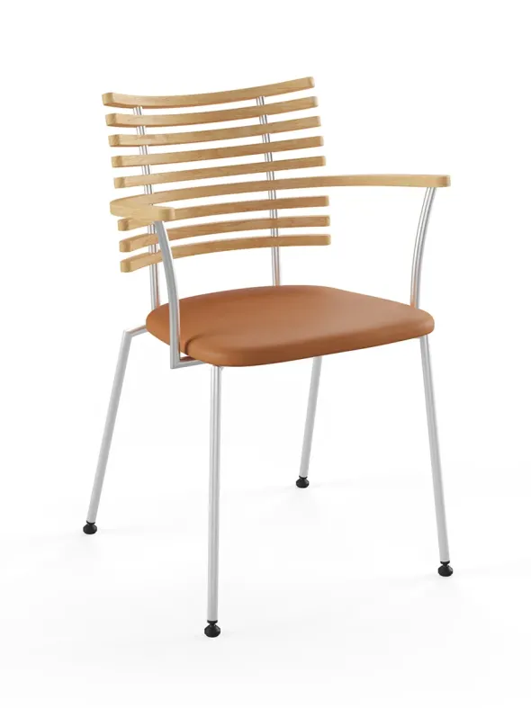 Tiger Armstol, cognac læder fra Naver Collection