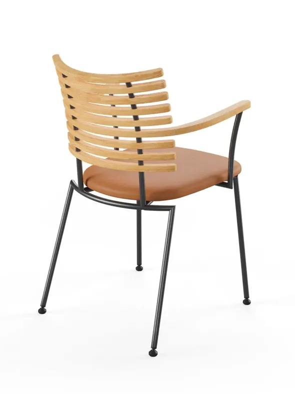 Tiger Armstol, cognac læder fra Naver Collection