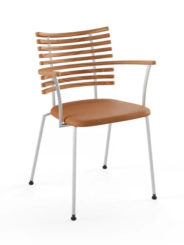 Tiger Armstol, cognac læder fra Naver Collection