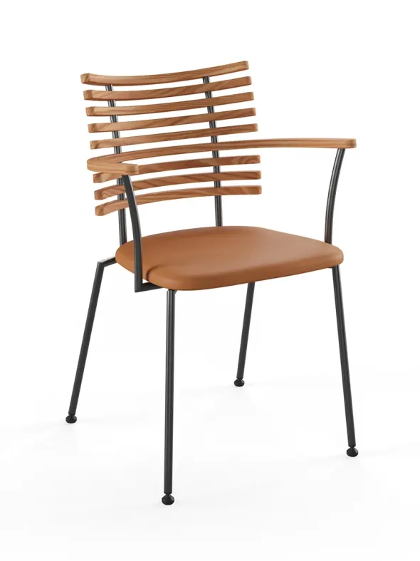 Tiger Armstol, cognac læder fra Naver Collection