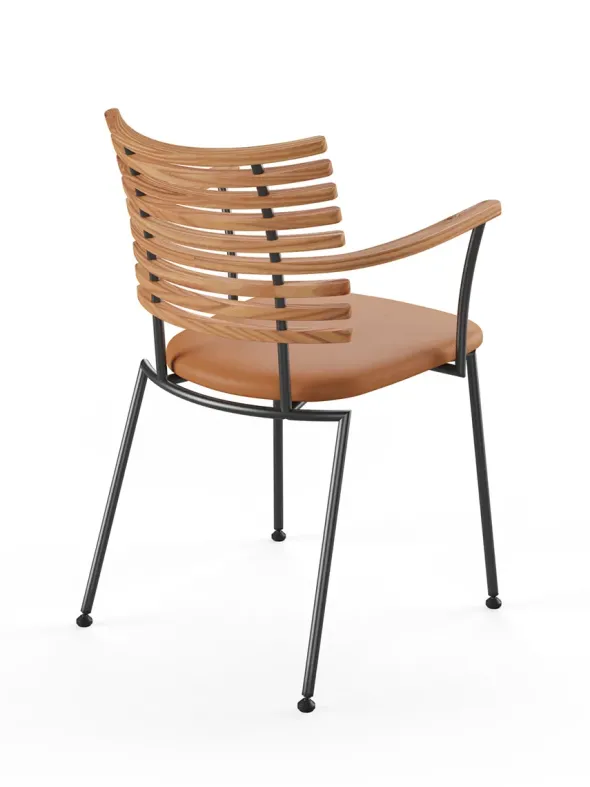 Tiger Armstol, cognac læder fra Naver Collection