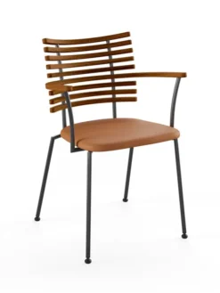 Tiger Armstol, cognac læder fra Naver Collection