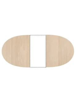 Tillægsplade til CH338/CH339 borde af Hans J. Wegner