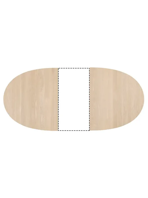 Tillægsplade til CH338/CH339 borde af Hans J. Wegner