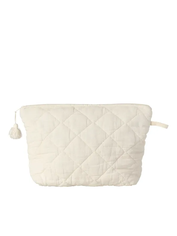 Toilettaske quiltet, butter cream fra Ib Laursen