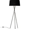 Tripode Gulvlampe fra Santa and Cole, sort (G5)
