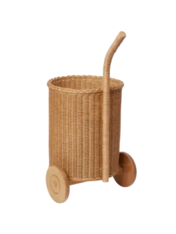 Tukki Trolley – naturlig rattan vogn fra Ferm Living