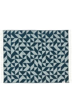 Twist a Twill Plaid, petrol green fra Silkeborg Uldspinderi