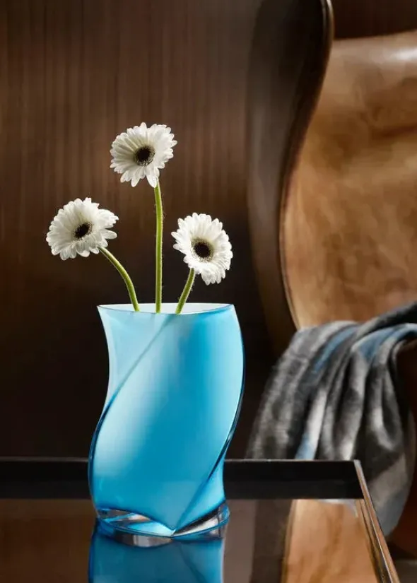 Twister vase fra Piet Hein (Blå)