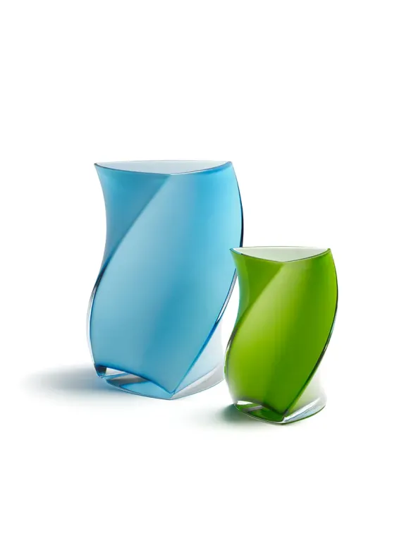 Twister vase fra Piet Hein (Blå)