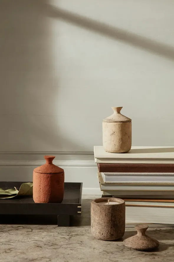 Ura duftlys, Pale Sienna fra Ferm Living