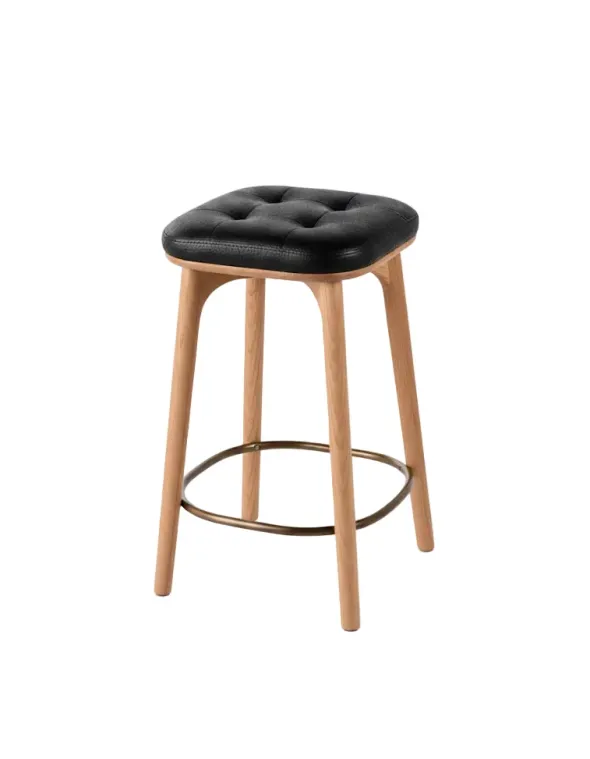 Utility Stool SH610 Oak natural Camo Sierra Black fra Stellar Works